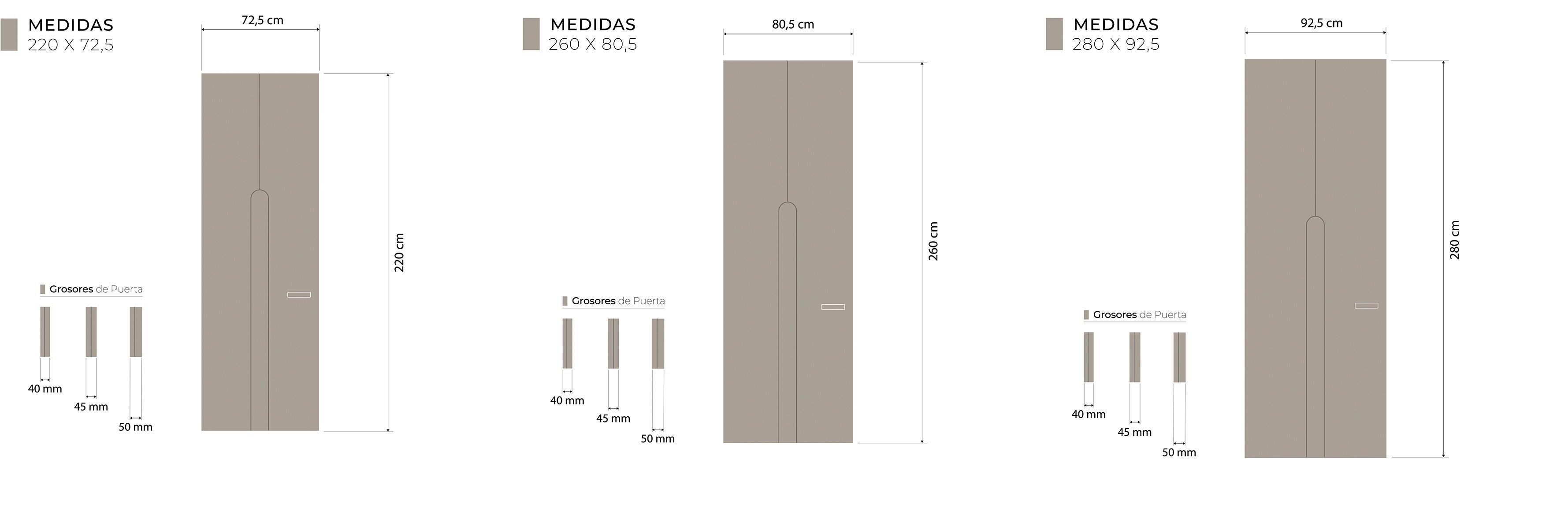 Medidas técnicos Gravillea Essencial